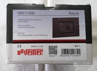 Cronotermostato vemer bianco o nero x scatola 503