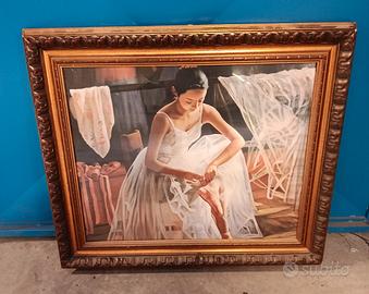 quadro ballerina olio su tela