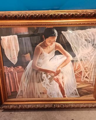 quadro ballerina olio su tela