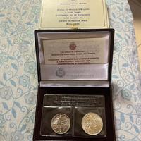 Dittico di monete d'argento