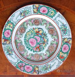 Piatto decorativo Manifattura orientale Vintage