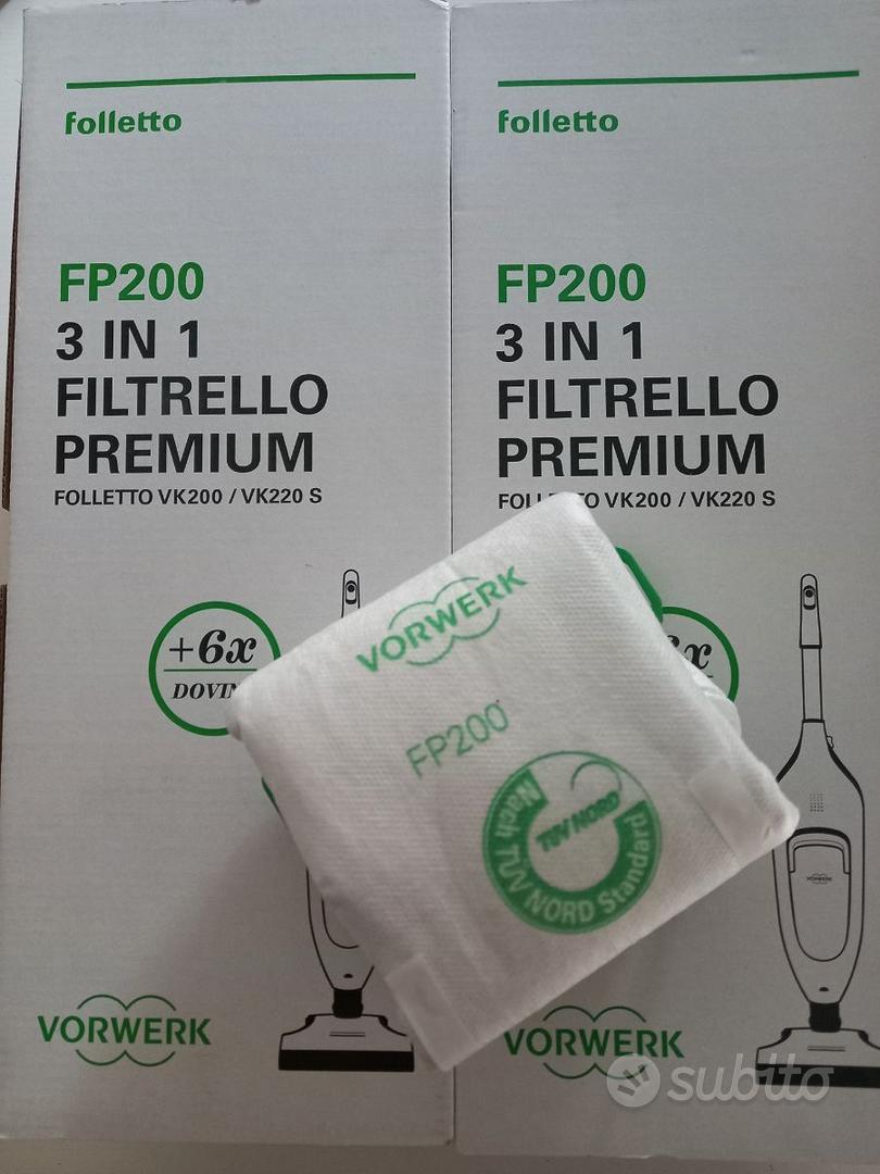 SACCHETTI FOLLETTO FP200 3 IN 1 FILTRELLO PREMIUM - Elettrodomestici In  vendita a La Spezia
