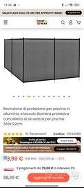 Recinzione di protezione per piscina

