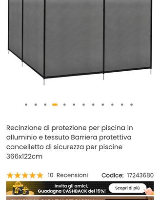 Recinzione di protezione per piscina

