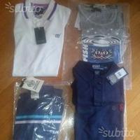 Stock polo t-shirt originali di marca dsquared etc