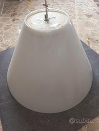 lampadario in Vetro bianco  50cm