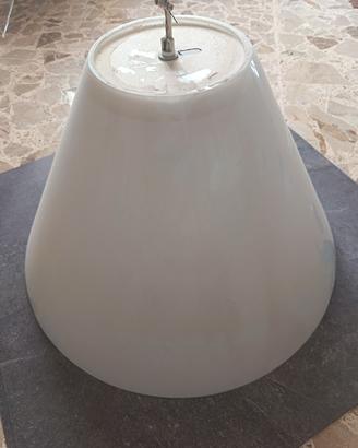 lampadario in Vetro bianco  50cm