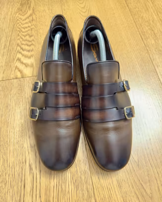 Santoni - Mocassino con doppia fibbia originali