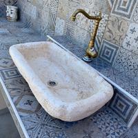 Lavandino lavello vasca 70 cm cemento no pietra