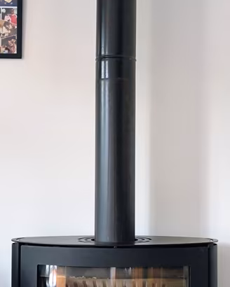 Caminetto arredo a legna