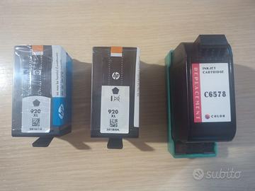 2 cartucce hp 920xl originali nuove  C6578 omaggio