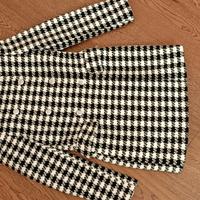 Cappotto donna Zara  pied de poule nero/bianco