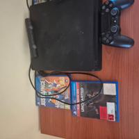 Ps4  slim + controller + giochi + ps4 camera