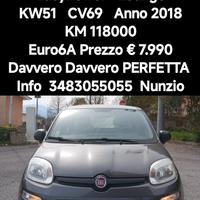 Euro6A Anno 2018 Km118000 Fiat Panda 1200 GPL 