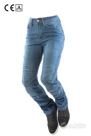 PANTALONE JEANS MOTO OJ J244 DONNA + FIBRA KEVLAR