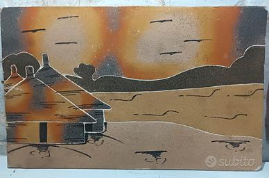 Quadro di sabbia Africana orig. Senegal - Gambia