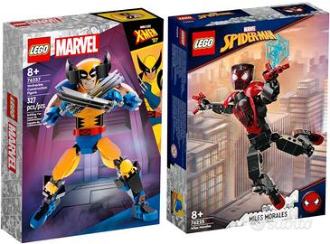 LEGO 76257 Wolverine 76225 Miles Morales Figure