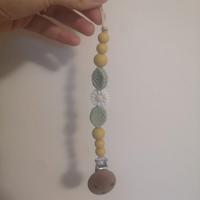 Catenella portaciuccio silicone e legno