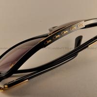 Cazal 8037 col. 001 nero e oro NUOVO mai usato