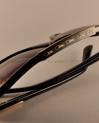 Cazal 8037 col. 001 nero e oro NUOVO mai usato