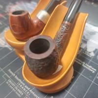 Portapipe 2 posti in legno 