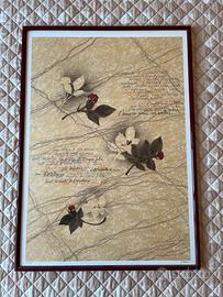 Litografia Giorgio Milani - Tre Rose