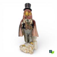 CAPODIMONTE SCULTURA PAPPAGALLO INVESTIGATORE