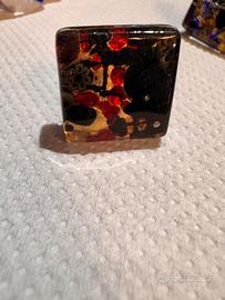 Gioiello anello in vetro di Murano