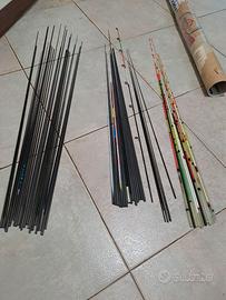 Pezzi canne carbonio