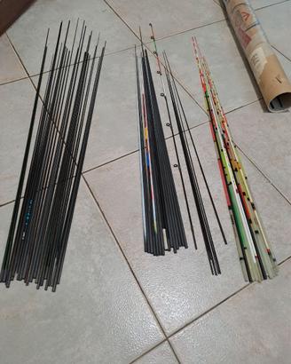 Pezzi canne carbonio