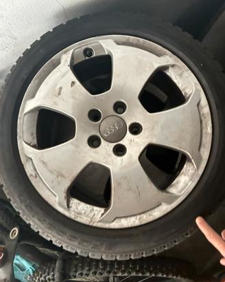 Cerchi originali Audi A4 sport 17”+gomme invernali