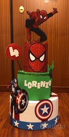 Torta di compleanno scenografica