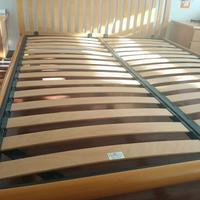 letto matrimoniale noce 