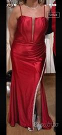 Vestito da cerimonia rosso tag 46