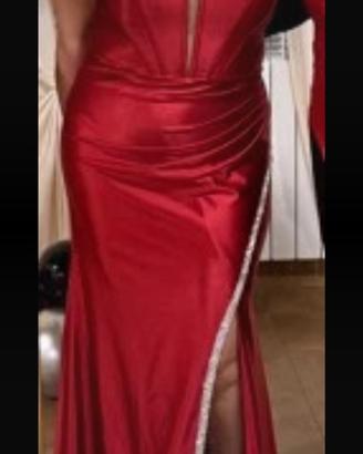 Vestito da cerimonia rosso tag 46