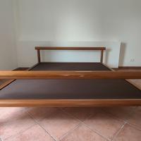 Letto matrimoniale di design, anni '80