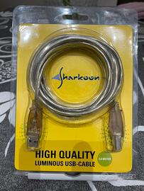 Sharkoon cavo DJ luminoso USB Giallo (NUOVO)