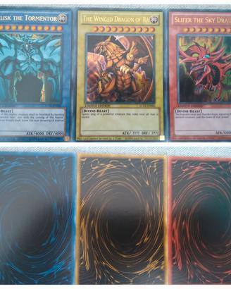 3 carte divinità egizie yu-gi-oh