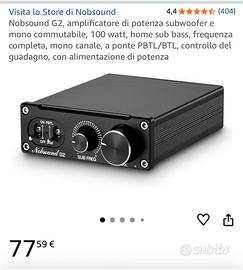 Sim racing bass shaker aplificatore