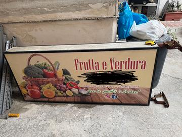 Insegna luminosa frutta e verdura