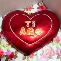 Peluche/Cuscino Cuore Rosso Ti Amo