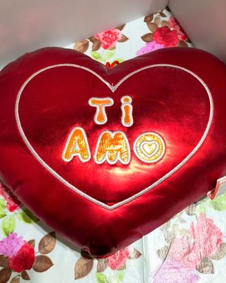 Peluche/Cuscino Cuore Rosso Ti Amo