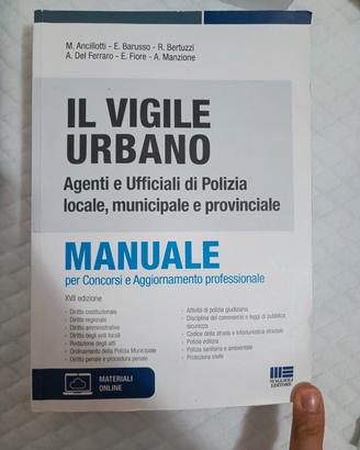 libro il vigile urbano - manuale per concorsi 
