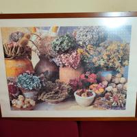 Quadro. Con cornice in legno e puzzle