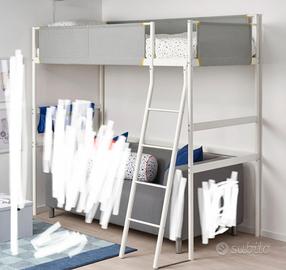 letto soppalco singolo ikea
