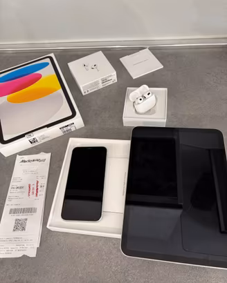 Ipad (A16)128GB + iphone XR 128GB + AirPods