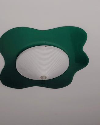 Plafoniera in plexiglass verde