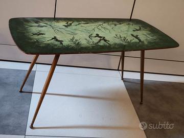 Tavolino da caffè dipinto Mid-Century, anni '50 De