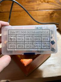 Kit elettronica completo: resistenze + diodi