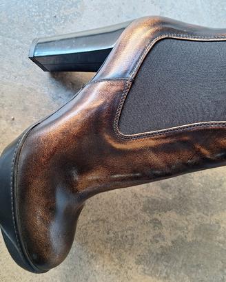 ankle boot Hogan in pellame spazzolato